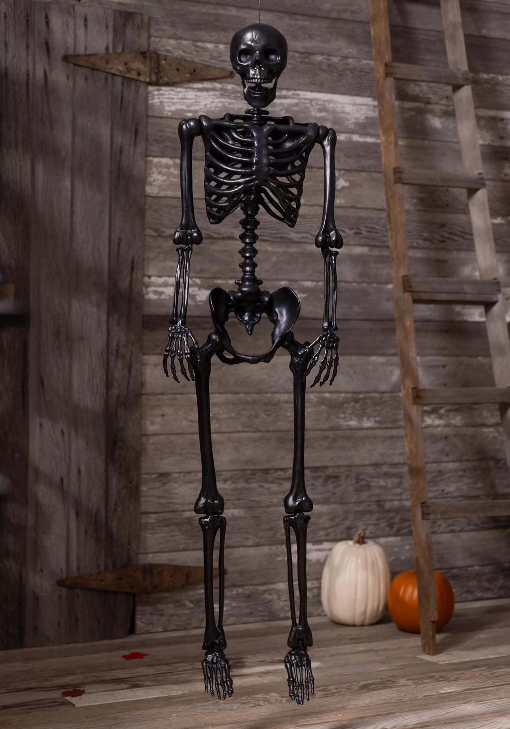Poseable Crazy Bones Skeleton in Black Decoration