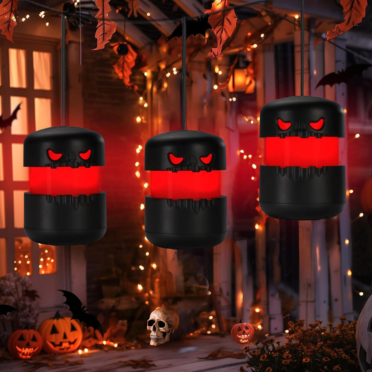 6-Pack Halloween Pumpkin Lantern, Collapsible Jack O Lantern