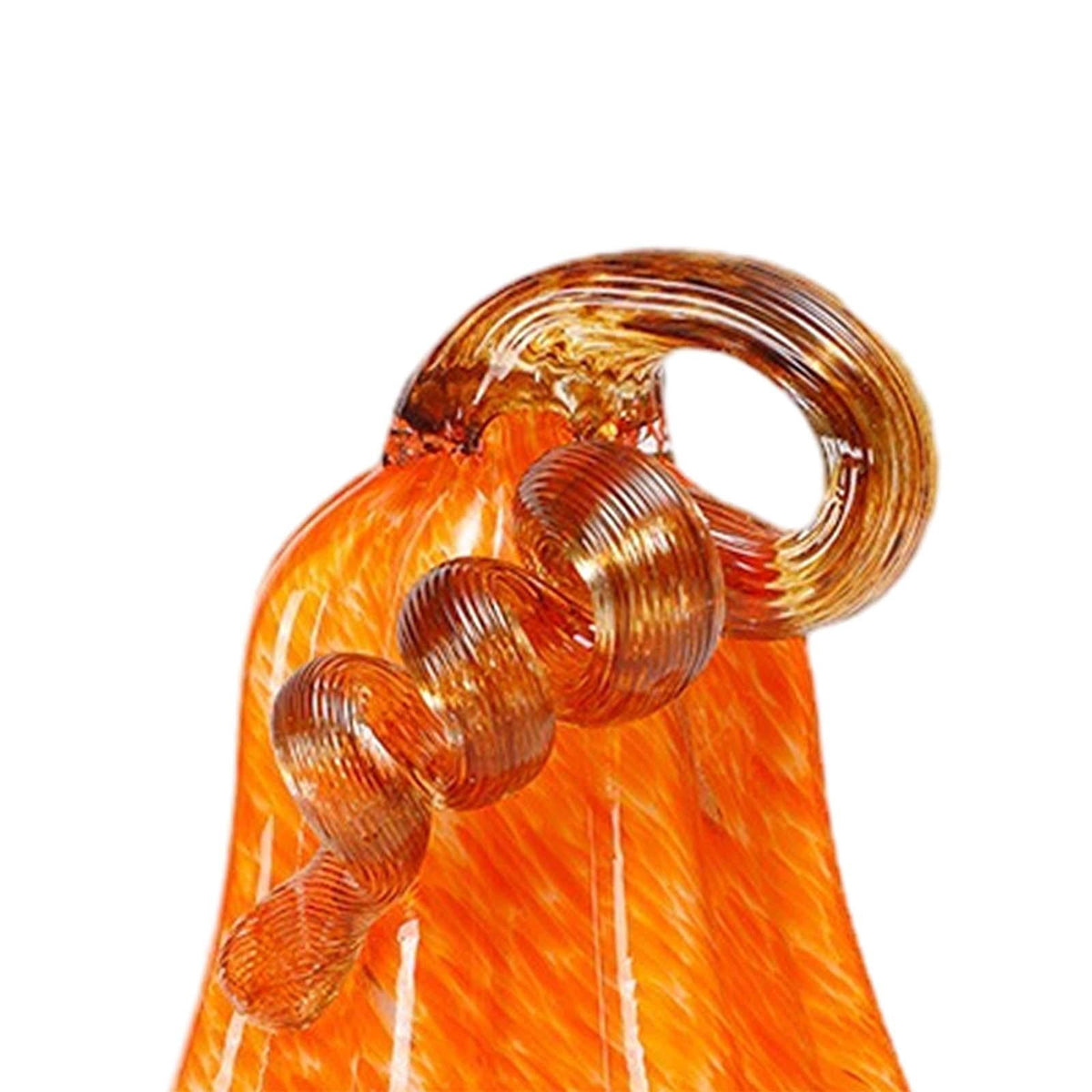 Glass Pumpkin Decoration Artificial Pumpkin for Halloween Thanksgiving Decor L