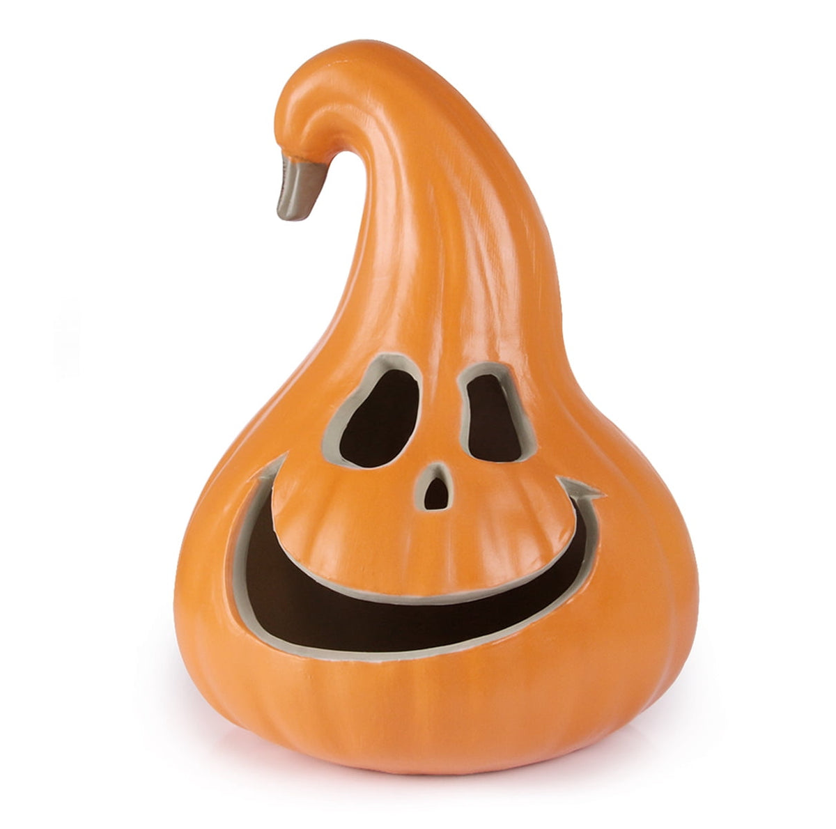 Gamexcel 10" + 14" Pre-Lit Jack O'Lanterns - Indoor/Outdoor Halloween Decorations for Party & Home, Lighted Pumpkin, 2 Pack, Orange