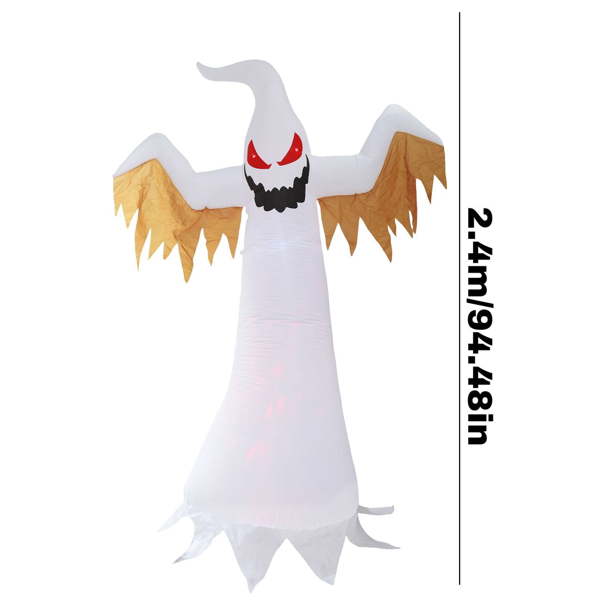 7.8 Feet Scary Halloween Decorations Outdoor Light Up Halloween Decorations Inflatables Spooky Ghost for Yard Lawn Halloween Party