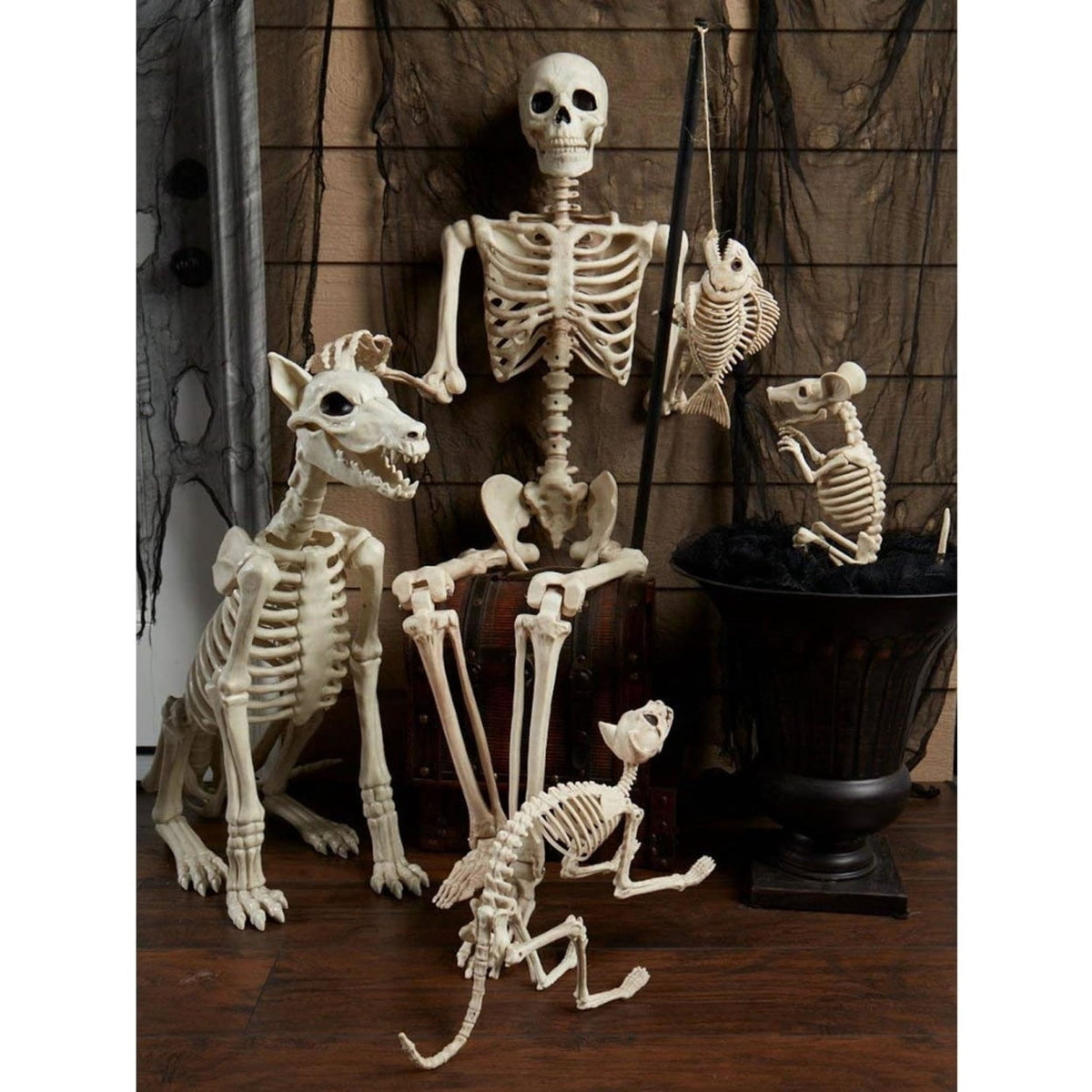 Spike the Skeleton Dog Halloween Decoration
