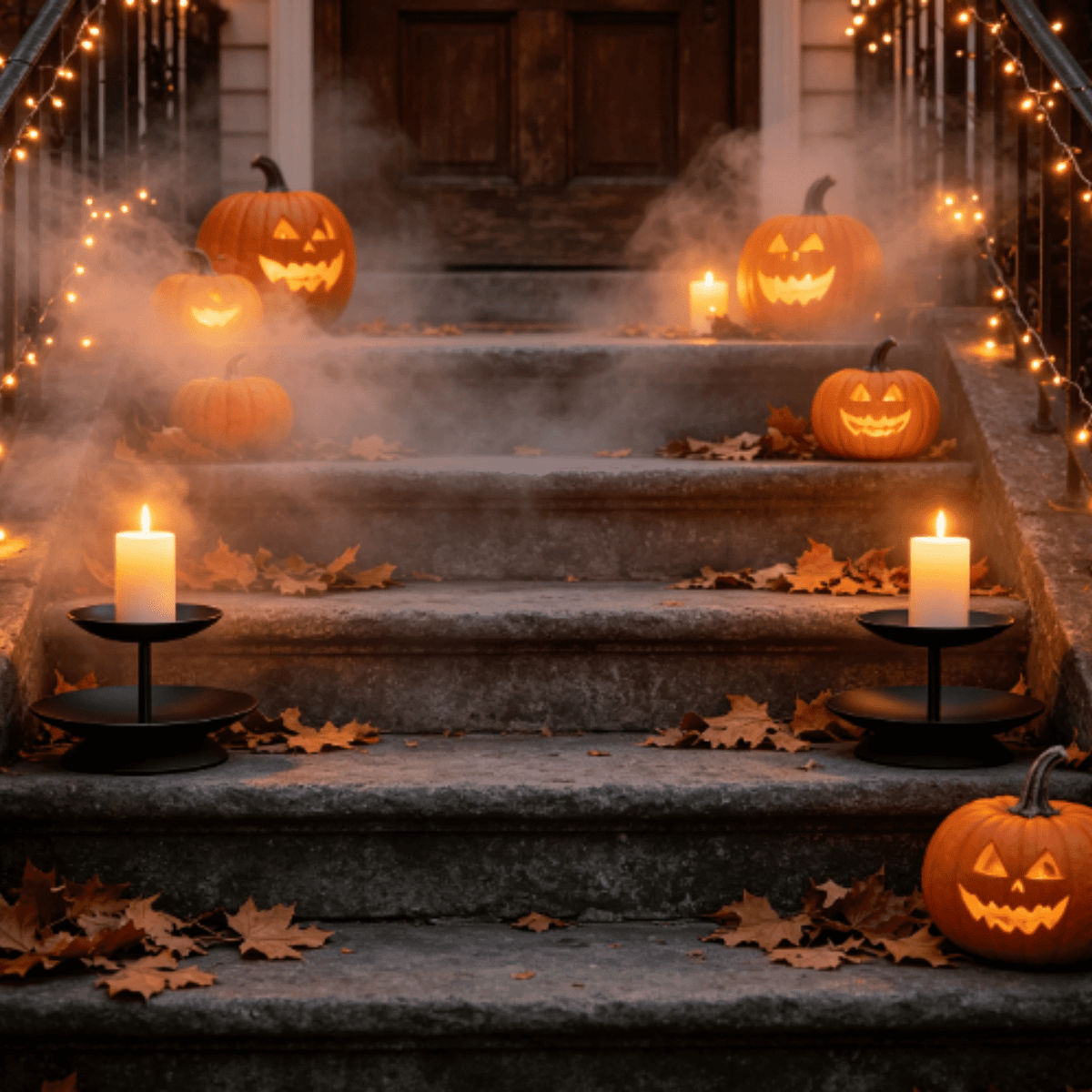 Halloween Decorations Outdoor, Lighted Hanging Ghost Decor with Witch Hat & Broom, LED Flying Ghost Decoration for Porch, Yard, Tree, Patio, Haunted House & Indoor Party 43.3in