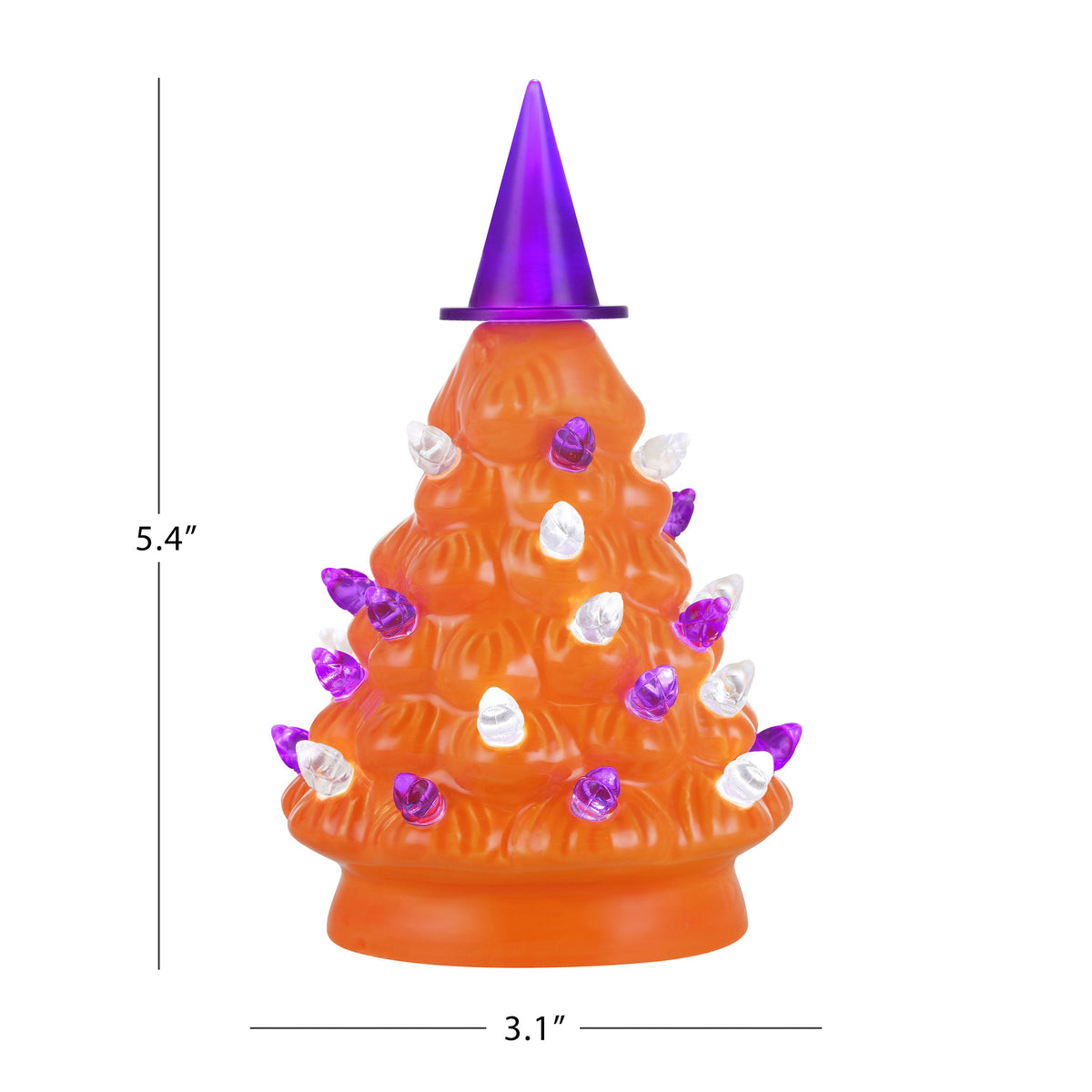 Mr. Halloween 12 in. Ceramic Halloween Tree - Green