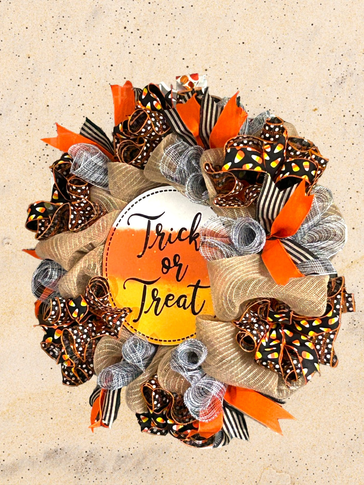 Trick or Treat Wreath Halloween Wreath Halloween Décor