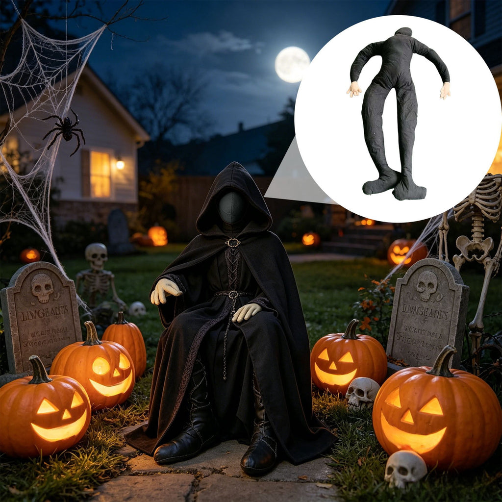 6ft Life Size Posable Mannequin, Poseable Halloween Decoration Dummy for Indoor Outdoor , Full Body Cloth Display Prop for Holiday Party