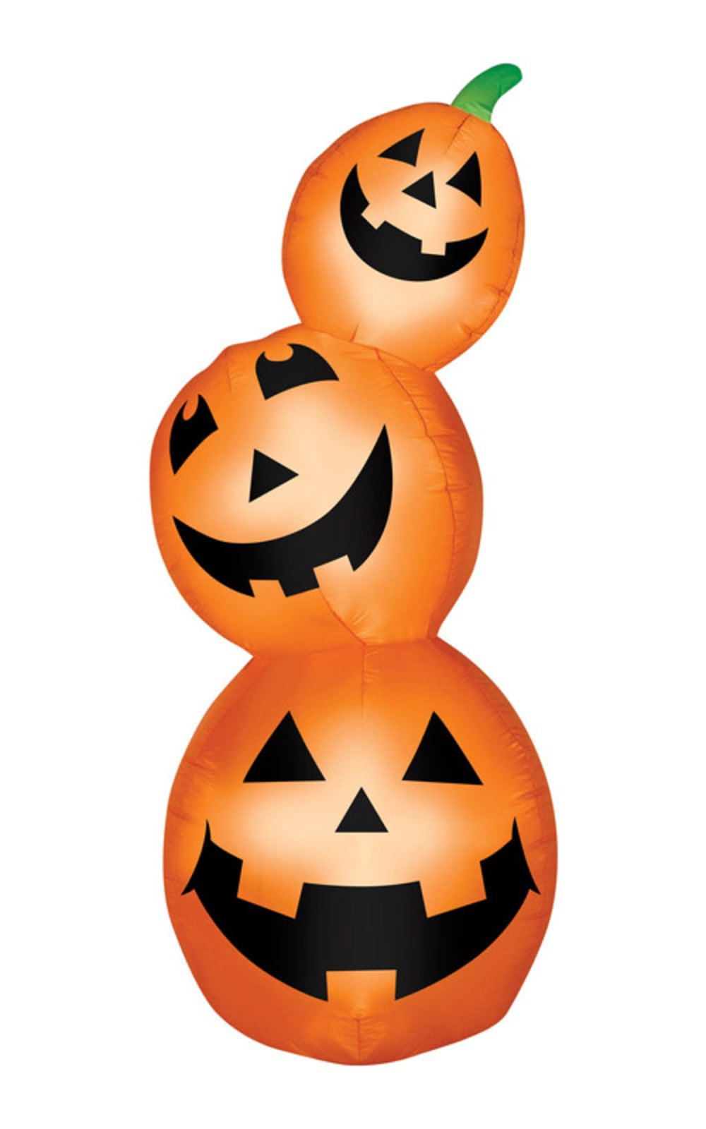 Gemmy Industries Lighted Inflatable Pumpkin Stack Halloween Decoration Orange 29-7/8 W