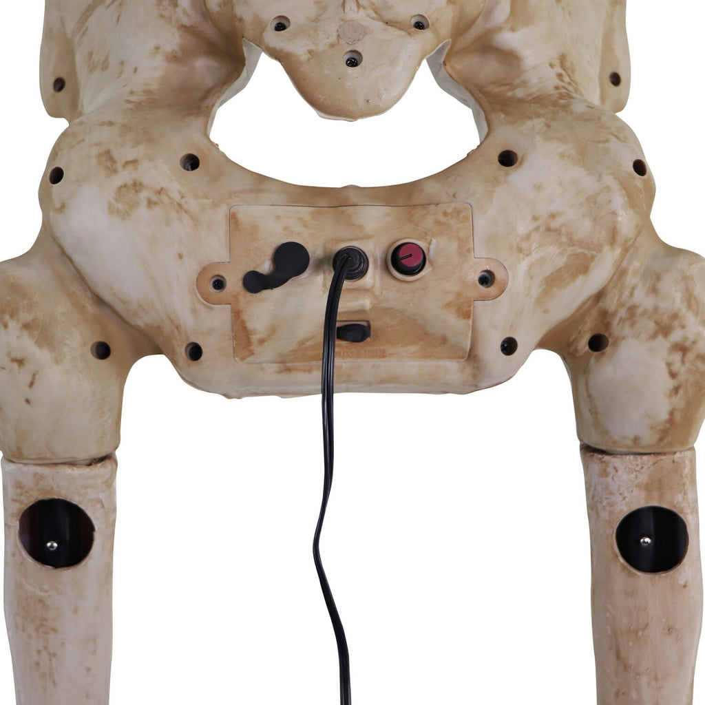 Haunted Hill Farm 8.0-Ft. Tall Motion-Activated Towering Skeleton, Premium Talking Halloween Animatronic, Plug-In