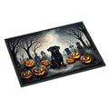24 x 36 in. Unisex Black Pug Spooky Halloween Indoor or Outdoor Mat