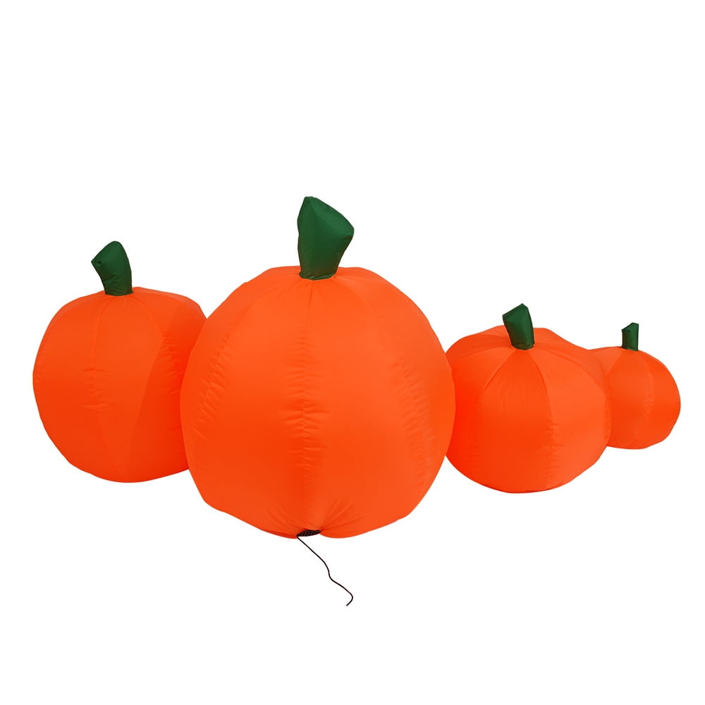 7.5 Ft Long Halloween Inflatable Pumpkin Patch Decoration, Inflatable Yard Decor Blow Up with Build-in LEDs Lights for Haunted House Indoor Outdoor Decor,Spooky 7 Pumpkins Decor