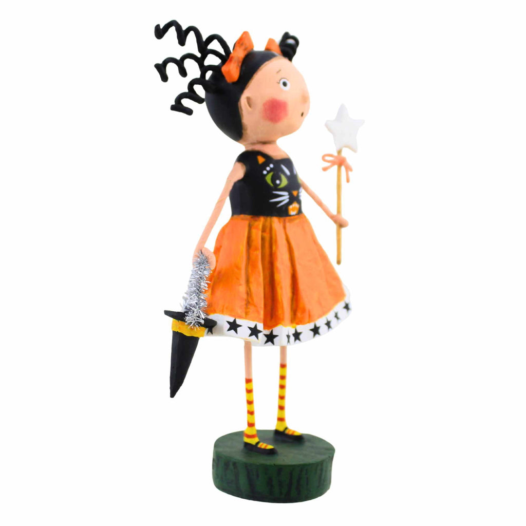 Lori Mitchell 6.50In Cat's Meow, Polyresin, Halloween Black Cat Figurine 14477