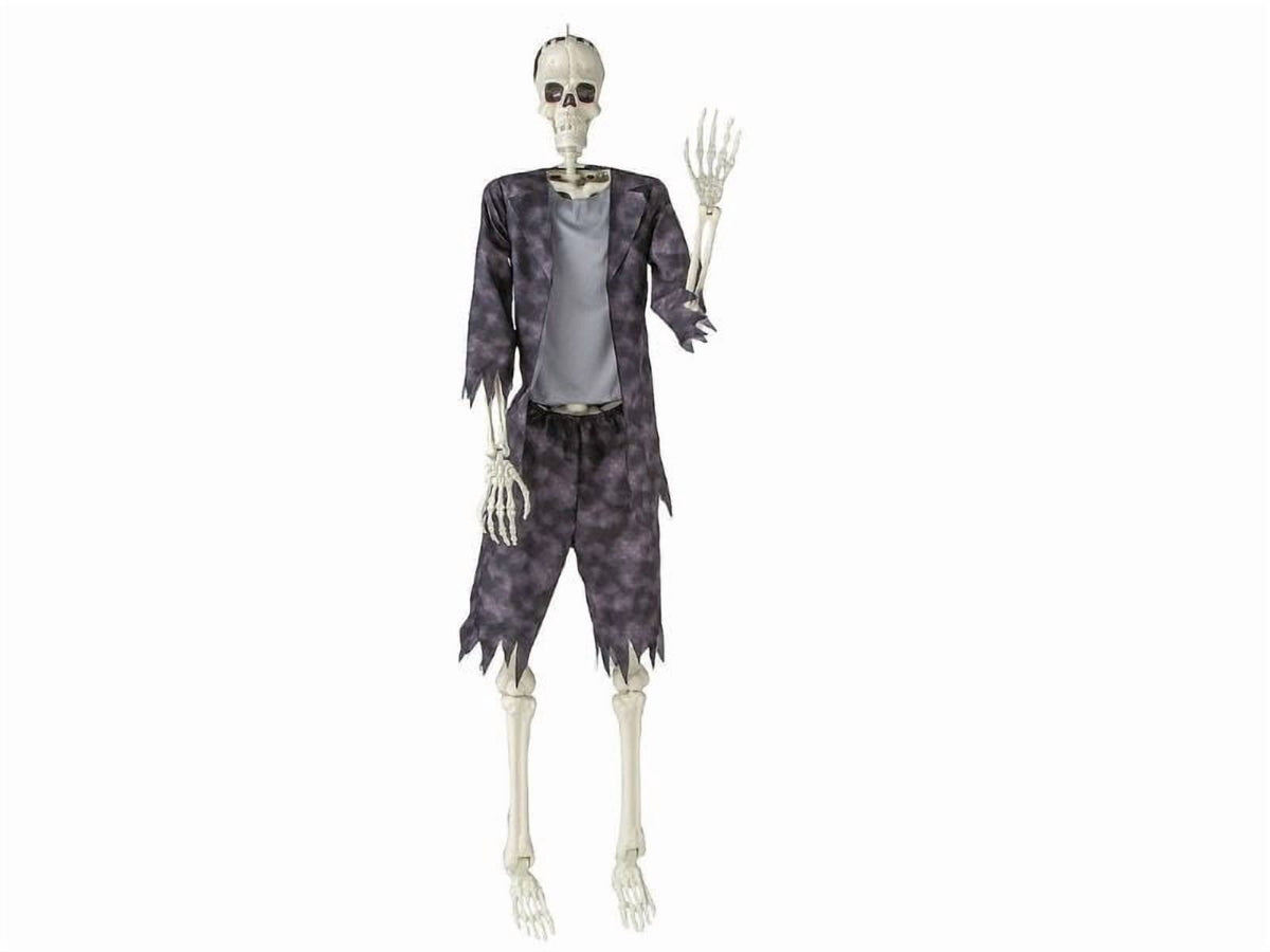 Morris Costumes - 6 Ft. 2" Standing Franky Skeleton Halloween Decoration - One Size