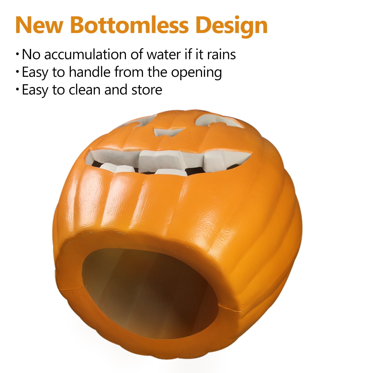 4Pack LED Lighted Jack O Lantern Indoor Outdoor Halloween Large Pumpkin Lantern Decoration