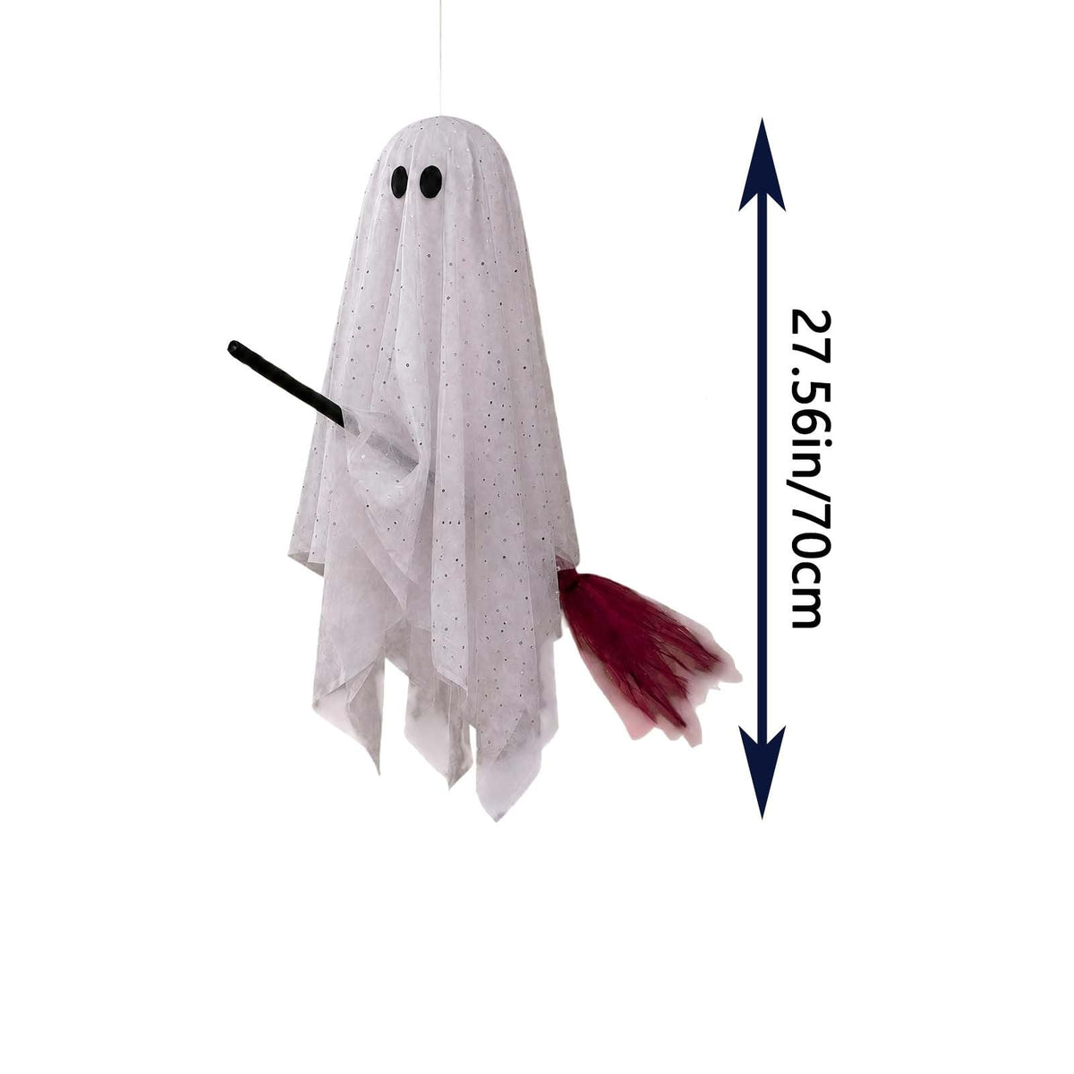 Halloween Decorations 3PC Light Up Ghost Spooky Ghost Decor with Remote for Porch Home Indoor Outdoor Garden Yard Lawn Party Decor