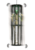 40" LED & Sound Shaking Skeleton in Cage Decoration