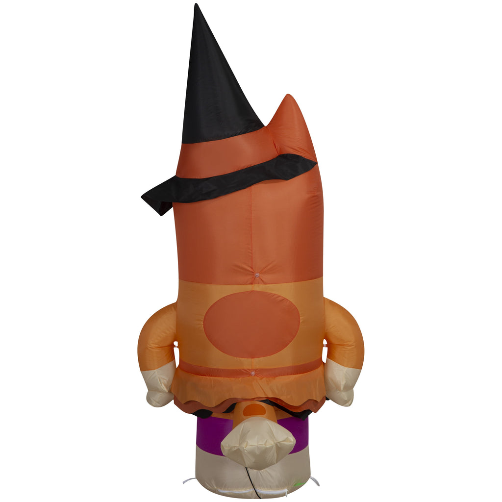 Airblown Halloween Yard Inflatables Light Bingo as Witch from Bluey BBC, 5.5 ft