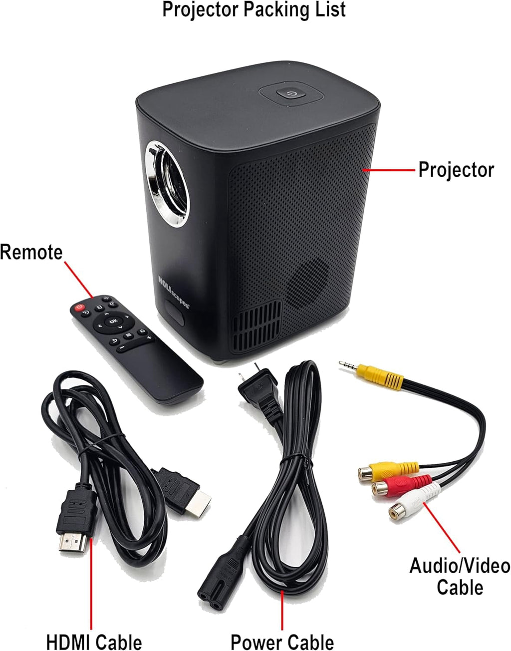 HoliScapes USB Projector Kit - AtmosFx Spooky Halloween Hollusion Vol 2 on USB + Projector + 5 ft x 9 ft Holographic Screen