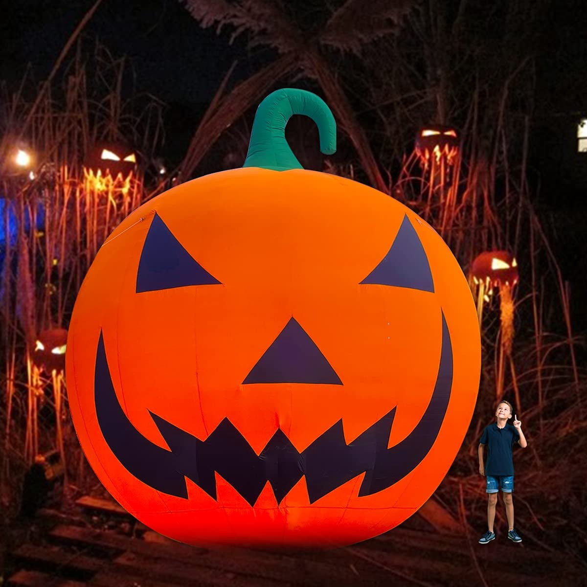Giant 26Ft Halloween Inflatable Pumpkin Premium Decorations with 750W Blower.