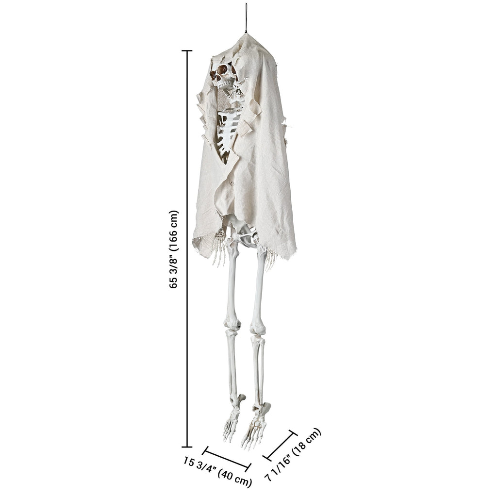 Yescom 5.6ft Halloween Pirate Captain Skeleton Life Size Human Bone Movable Joints Outdoor Decor 2026