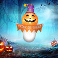 41.3IN Inflatable Halloween Window Sticker Ghost with LED Lights Suction Cups for Indoor Outdoor Window Decor