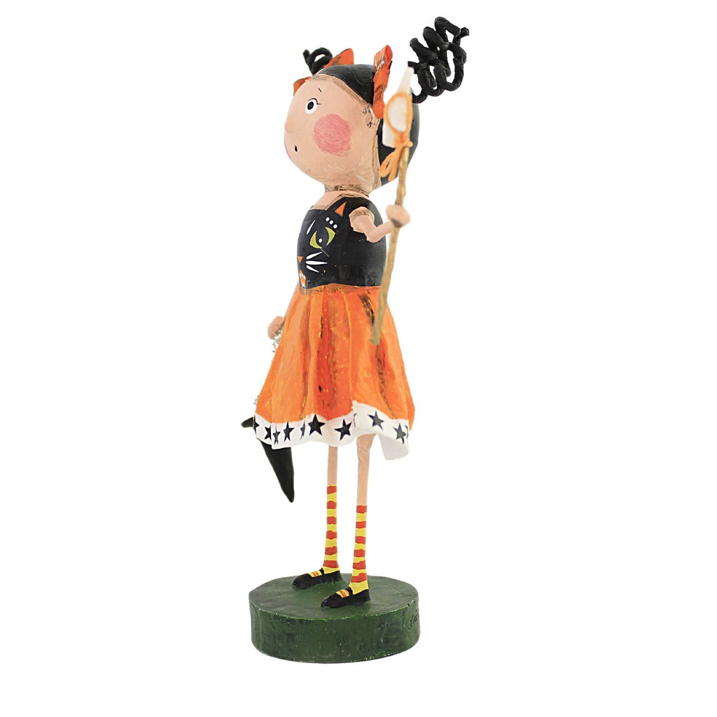 Lori Mitchell 6.50In Cat's Meow, Polyresin, Halloween Black Cat Figurine 14477