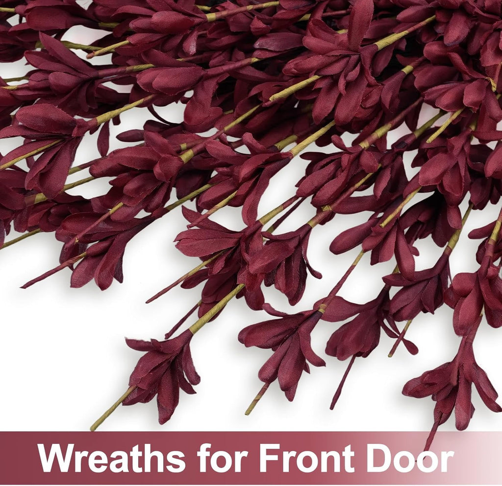 26 Inch Realistic Fall Wreaths for Front Door Outside Autumn Wreath Outdoor Indoors Fall Decorations for Home Thanksgiving Halloween Holiday Decorations Clearance for Wall Porch Door (Wheat)