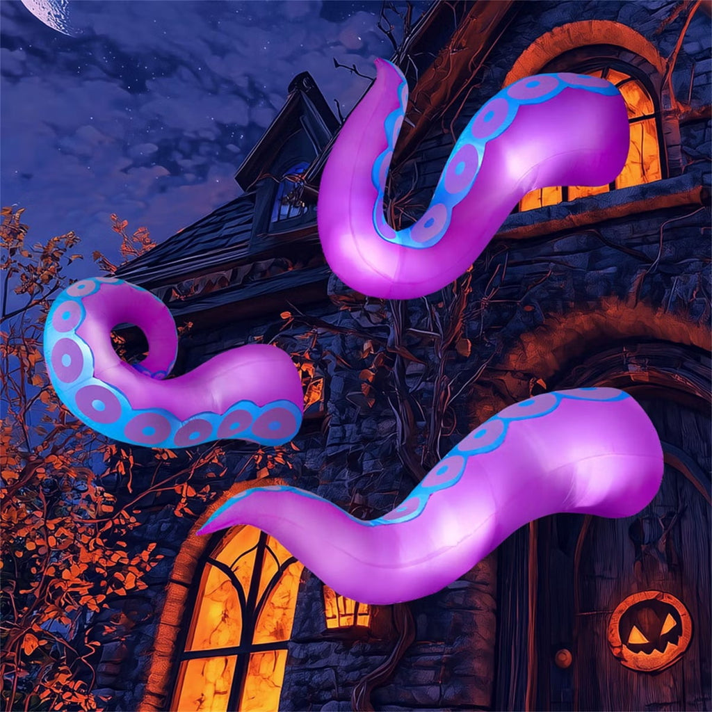Joyfy 9 ft Halloween Inflatable UFO Alien Decoration with Built-in LEDs,UFO Halloween Decorations Outdoor Blow Up Yard Lawn Decoration