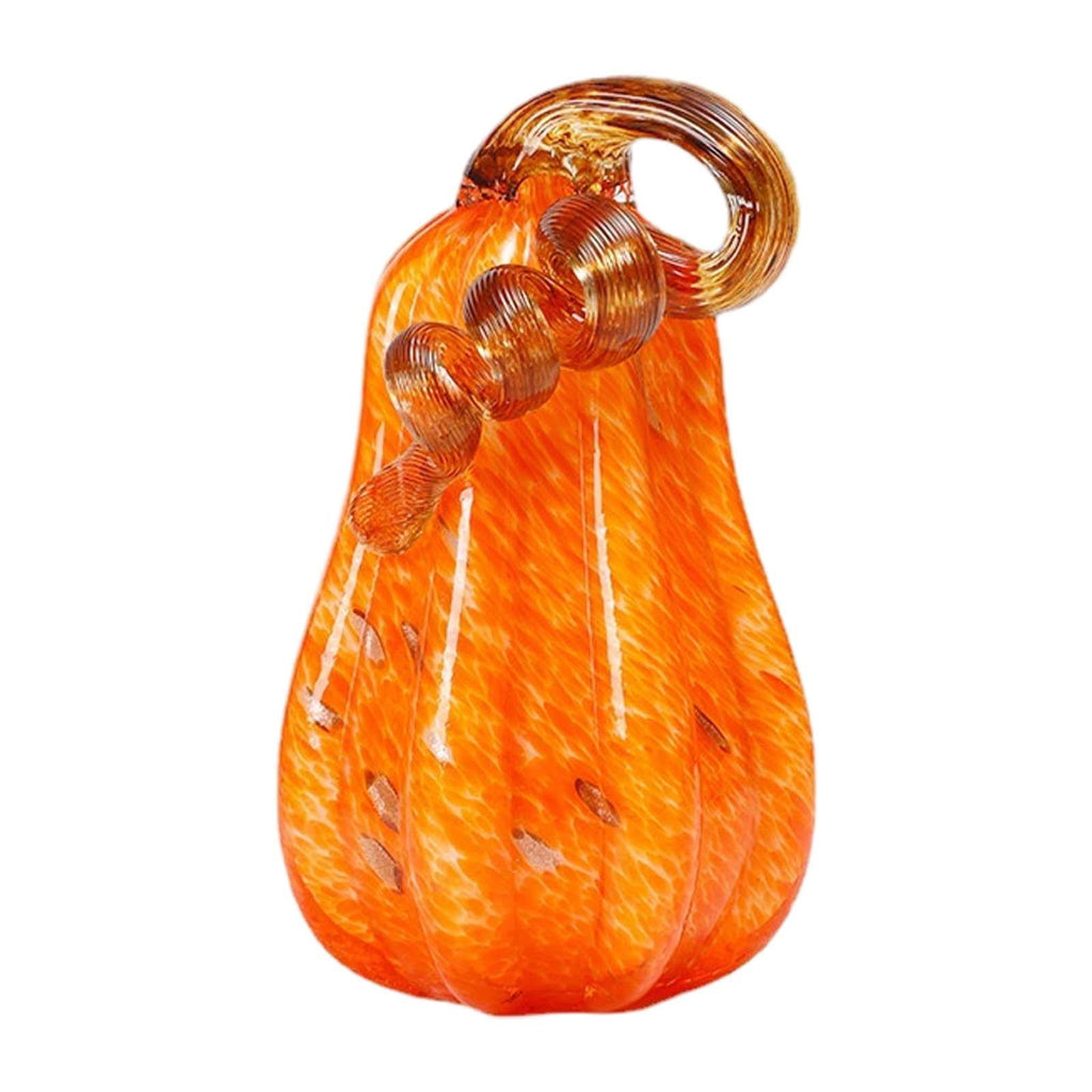 Glass Pumpkin Decoration Artificial Pumpkin for Halloween Thanksgiving Decor L