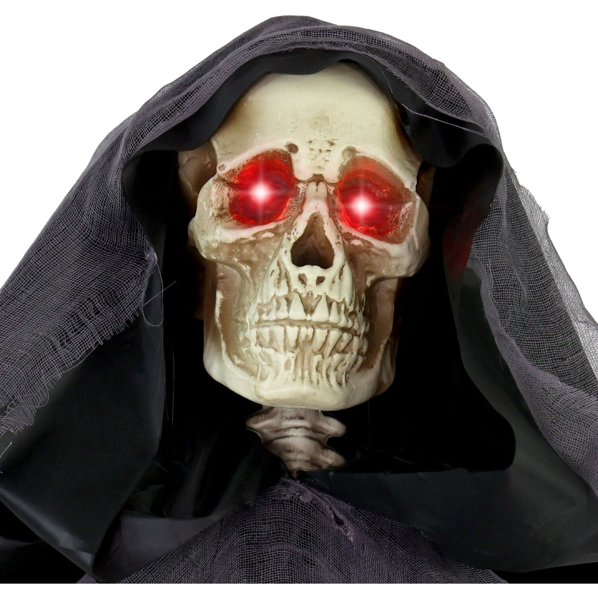 Haunted Hill Farm 3.0-Ft. Touch-Activated Rising Reaper with Tombstone Halloween Accessory