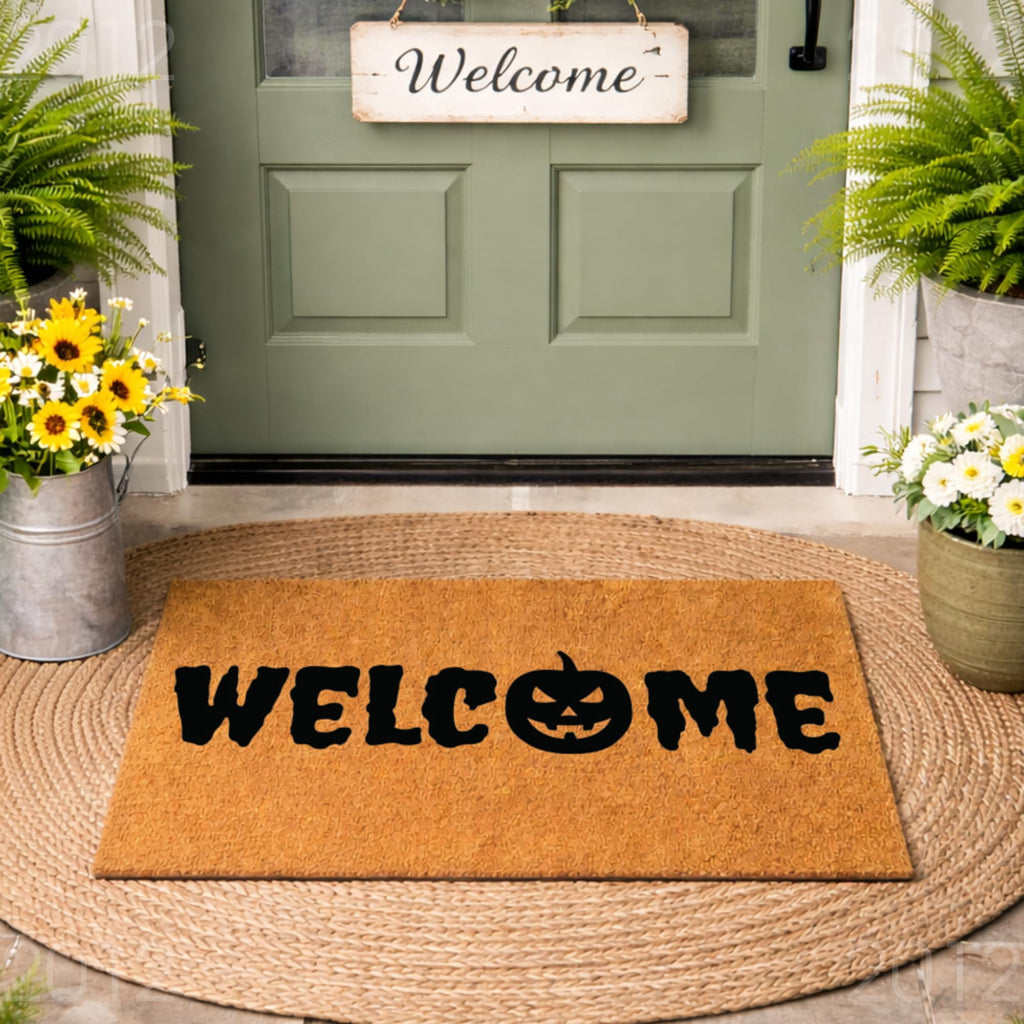 Halloween Doormat - Welcome Pumpkin (36" x 72")