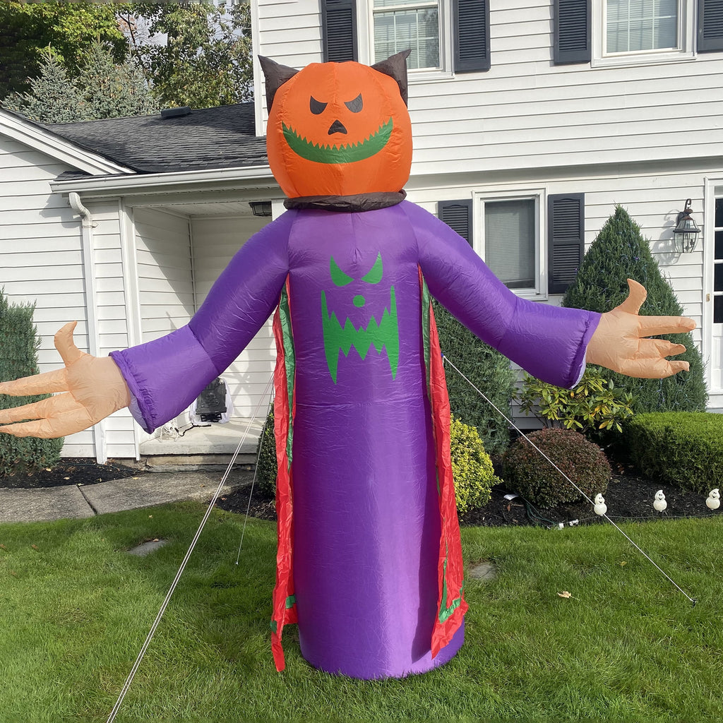 Northlight LED Lighted Inflatable Jack-O-Lantern Grim Reaper Outdoor Halloween Decoration - 8'