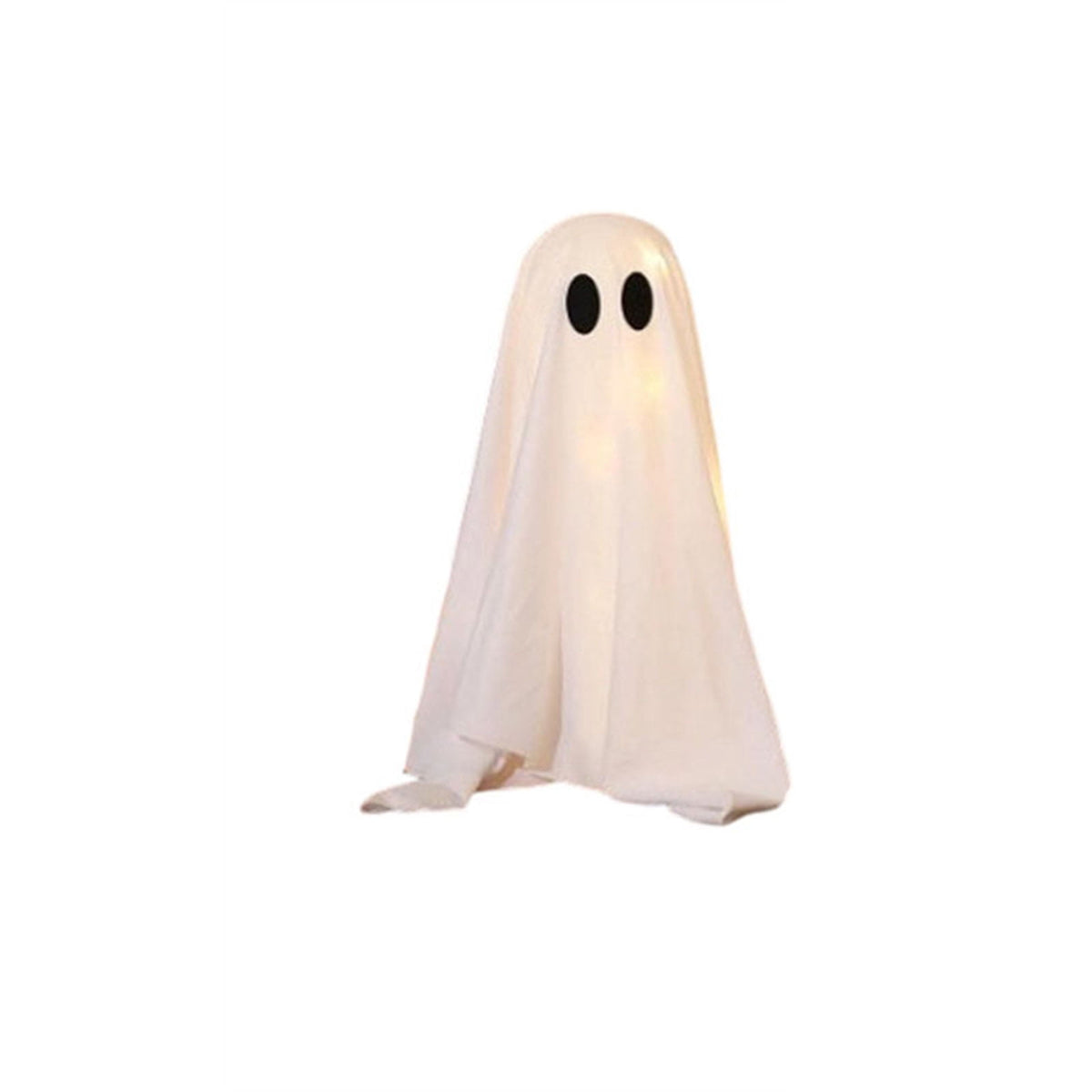 Halloween Decorations Outdoor, Lighted Hanging Ghost Decor with Witch Hat & Broom, LED Flying Ghost Decoration for Porch, Yard, Tree, Patio, Haunted House & Indoor Party 43.3in