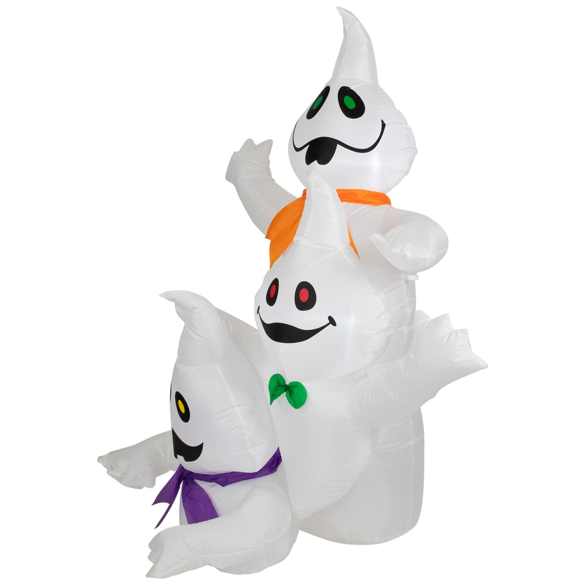 Northlight LED Lighted Ghost Trio Inflatable Outdoor Halloween Decoration - 3.5'- Warm White Lights