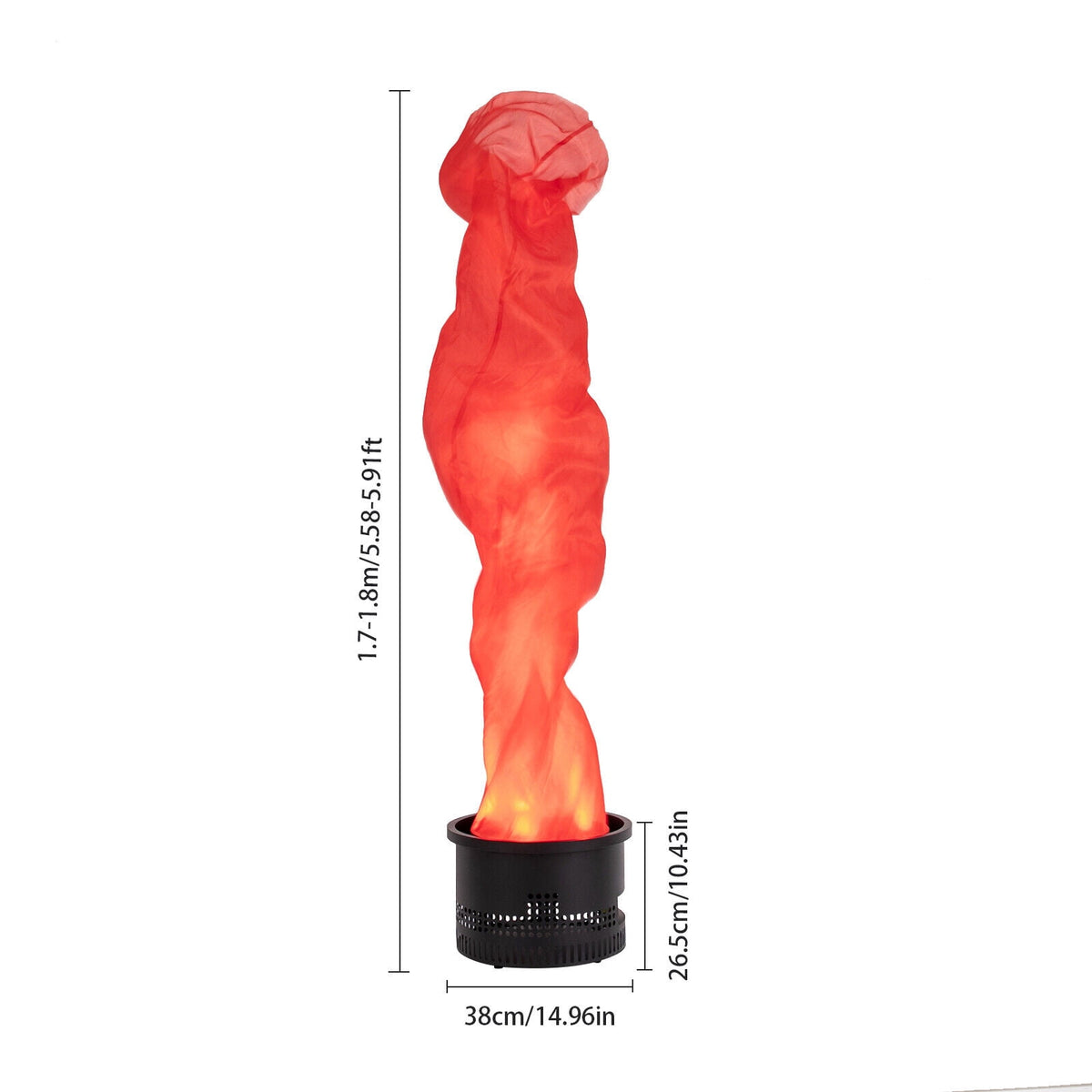 Simulated Campfire Light, Fake Flame Light for Campfire Parties, Outings, Markets, Shops Electric Red Flame Light