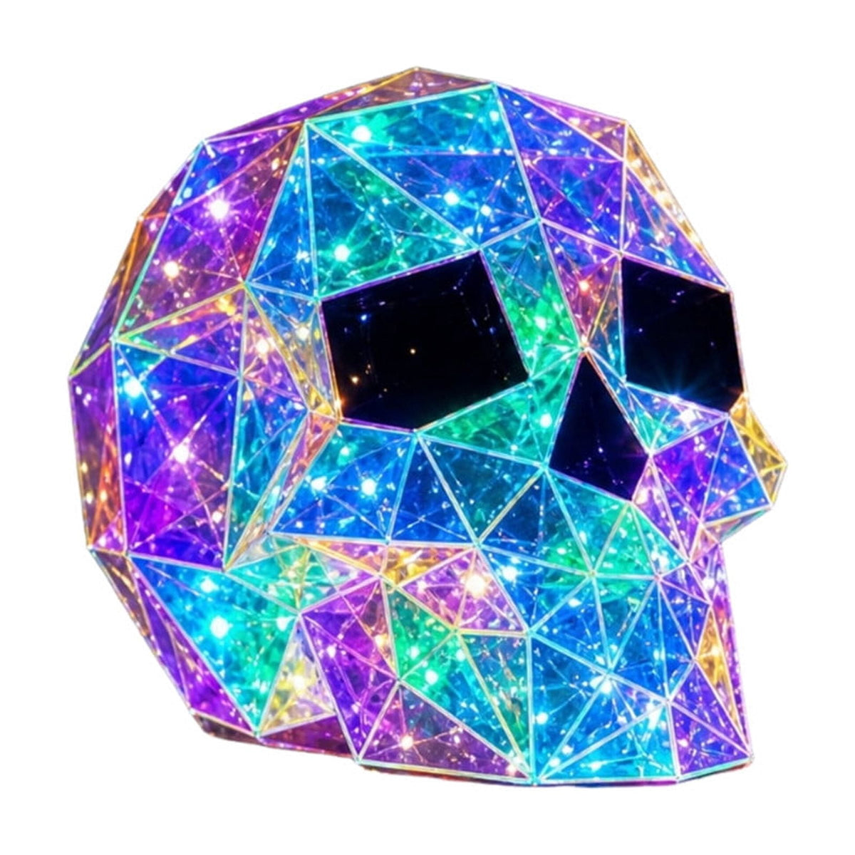 AuroraX Glowing Halloween Skull Decoration Light Up Halloween Skeleton Color Changing LED Battery Operated Hanging Halloween Party Decorations