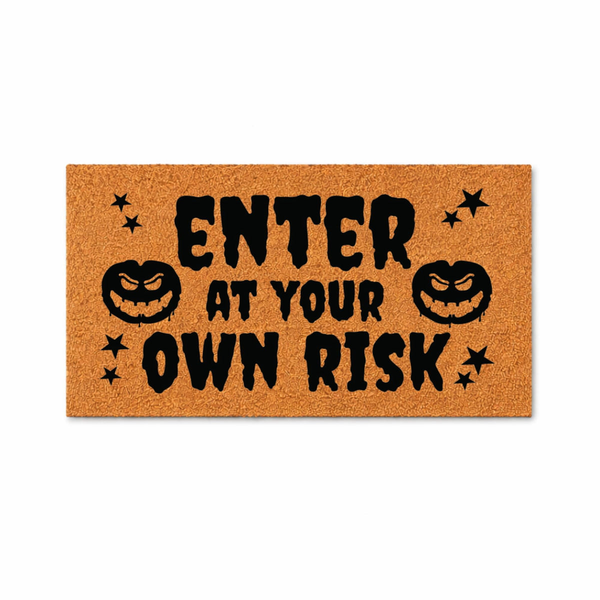 Funny Halloween Doormat - Enter At Your Own Risk Welcome Door Mat (36" x 72")