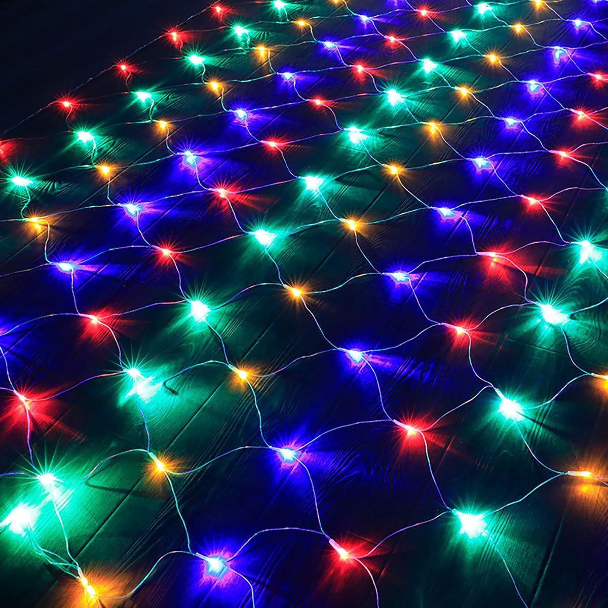 Garden Net Lights, Battery Operated 672 LED Waterproof Net Mesh Lights with 8 Modes, 6x4M Fairy String Lights for Outdoor Indoor Christmas Tree, Bush, Backyard, Garden, Party Décor