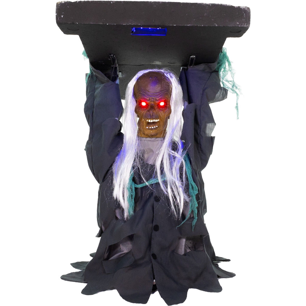 Haunted Hill Farm 30" Tombstone Lifter Animatronic, Halloween Decor, HHTOMBLIFT-4FLSA