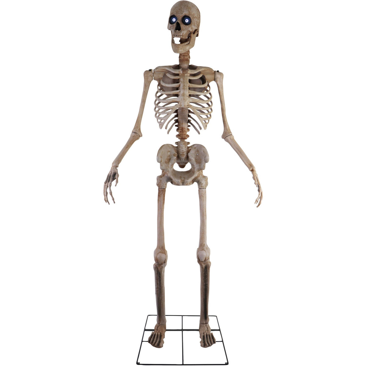 Haunted Hill Farm 8.0-Ft. Tall Motion-Activated Towering Skeleton, Premium Talking Halloween Animatronic, Plug-In
