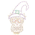 Holidynamics LED Outdoor Metal Framed 45in Witch Owl Halloween Display