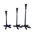 KCAHPAN Antique Inspireds Metal Claws Candle Holder Stand for Tapers Candle for Halloweens