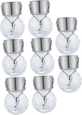 LINLIN Glass Pendant Light 8pcs Solar Lantern Outdoor Pendant Lights Lantern Chandelier Crackle Glass Globe Solar Lights Glass Solar Lights Outdoor Light Balls Hanging Crack Ball Lamp