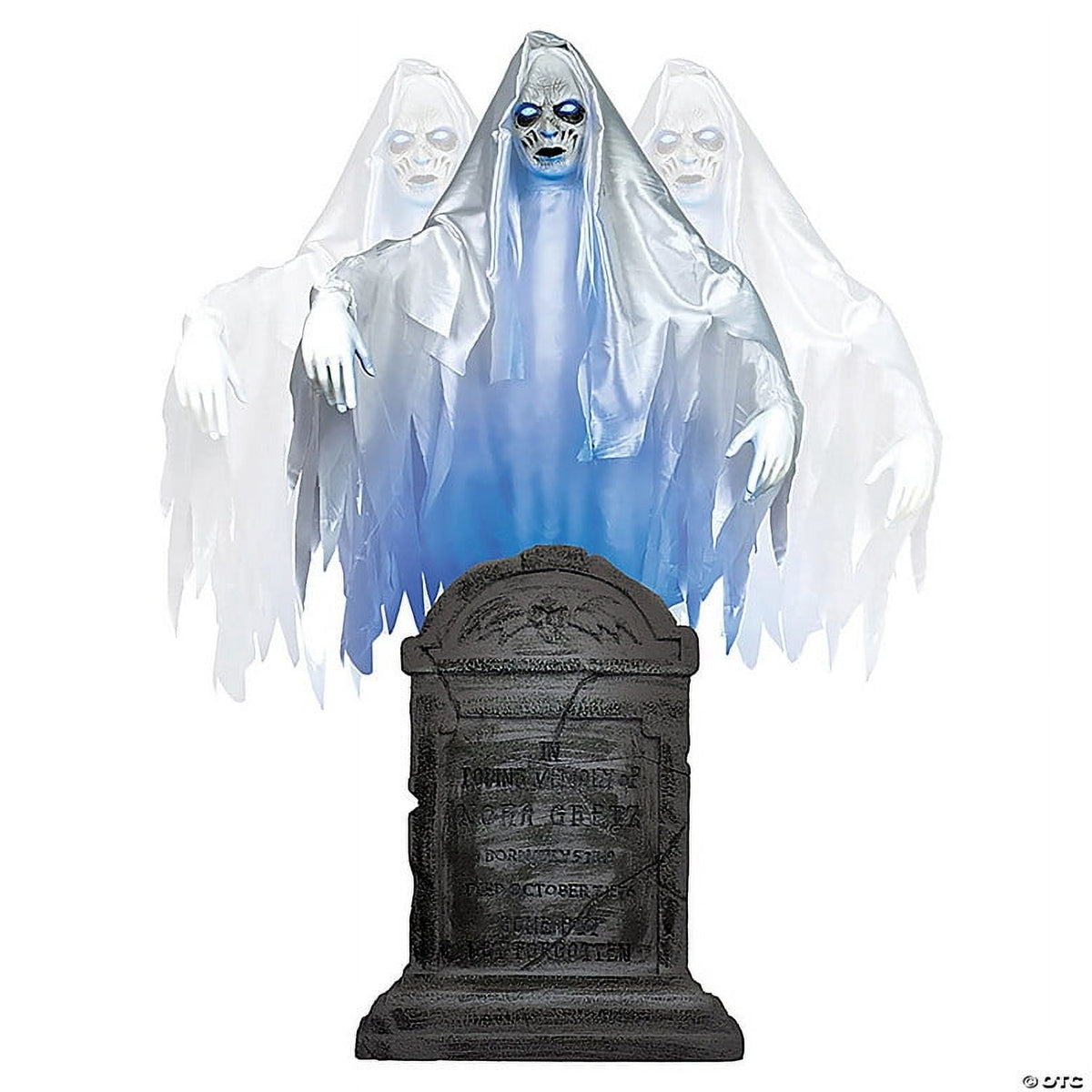 Tekky Toys TT60294 6 ft. Ghost Woman Over Tombstone Halloween Decoration