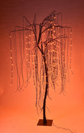 Orange LED Halloween Willow Tree 7'