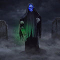 Tekky Toys 5.5 ft Animated Rising Ghost Reaper Halloween Decoration - Gray