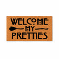 Welcome My Pretties Door Mat | Halloween Welcome Mat | Witch Hat Doormat | Funny Doormat | Halloween Decor | Funny Door Mat | Home Doormat