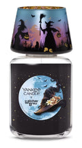 Yankee Candle Witches' Brew Large Original Jar Candle with a Flicker Halloween Witches Glass Jar Shade