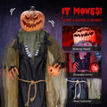 Zimtown 7FT Halloween Animatronic Standing Pumpkin Man The Sound Activated Halloween Prop