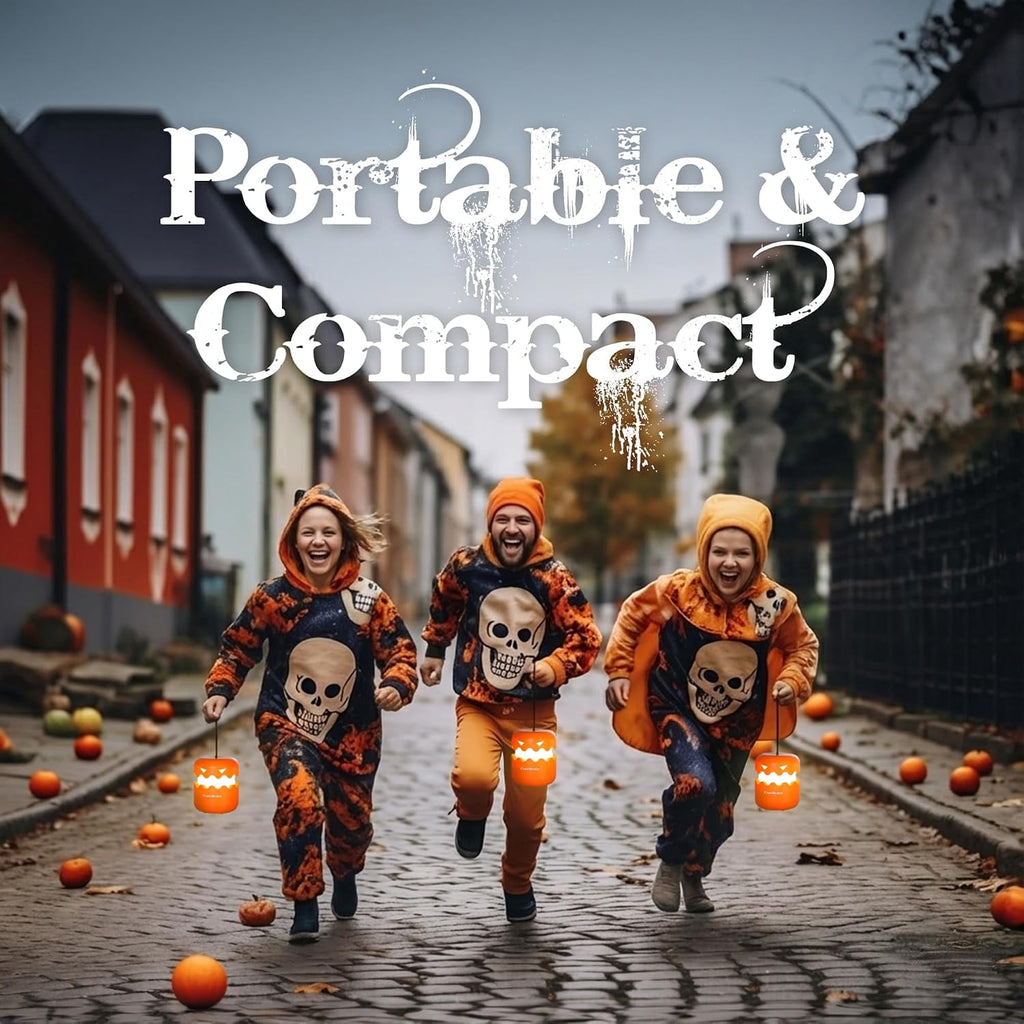 6-Pack Halloween Pumpkin Lantern, Collapsible Jack O Lantern