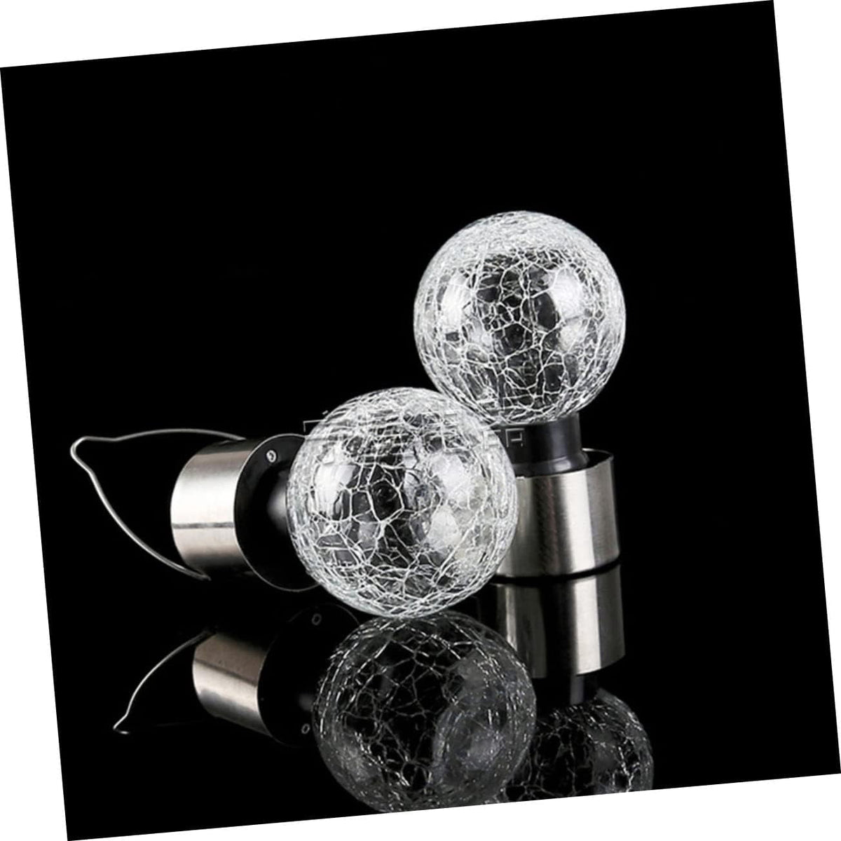 LINLIN Glass Pendant Light 8pcs Solar Lantern Outdoor Pendant Lights Lantern Chandelier Crackle Glass Globe Solar Lights Glass Solar Lights Outdoor Light Balls Hanging Crack Ball Lamp